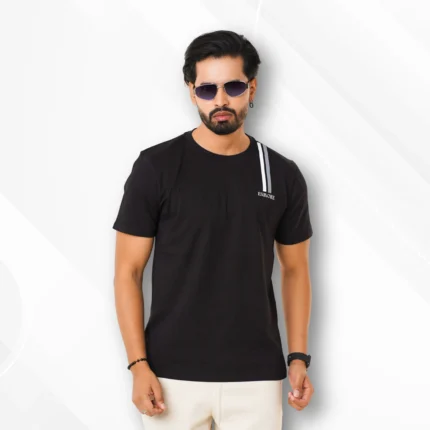 Esmore Premium Half Sleave T-shirt Black
