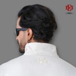 Esmore Premium High Neck Jacket- White - Image 2
