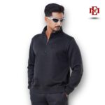 Esmore Premium High Neck Jacket- Black